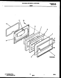 DOOR PARTS Diagram and Parts List for MEF342BBWA  Frigidaire Range