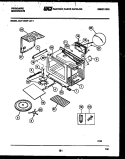 WRAPPER AND BODY PARTS Diagram and Parts List for MCT1390P1  Frigidaire Microwave