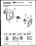 AIR HANDLING PARTS Diagram and Parts List for AC064L7A5  Frigidaire Air Conditioner