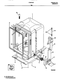 TUB Diagram and Parts List for FDB874RCB0  Frigidaire Dishwasher