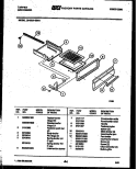BROILER DRAWER PARTS Diagram and Parts List for 30-2251-00-01  Tappan Range