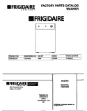 COVER Diagram and Parts List for F22C233ES0  Frigidaire Washer