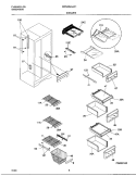 SHELVES Diagram and Parts List for MRS26LGJC1  Uni Refrigerator