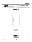 COVER Diagram and Parts List for UL1141ECA1  Frigidaire Freezer