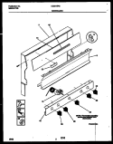 BACKGUARD Diagram and Parts List for CG301SP2D4  Frigidaire Range