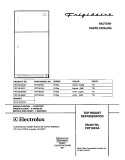 COVER Diagram and Parts List for FRT18C5AZ2  Frigidaire Refrigerator