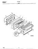 DOOR Diagram and Parts List for FEF357BEWC  Frigidaire Range