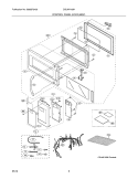 CONTROL PANEL, DOOR, MISCELLANEOUS Diagram and Parts List for CGLMV169HBA  Frigidaire Microwave