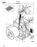 CABINET / DRUM Diagram and Parts List for FSG747GES0  Frigidaire Dryer