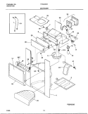 DISPENSER Diagram and Parts List for FRS26ZSHB5  Frigidaire Refrigerator