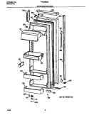 REFRIGERATOR DOOR Diagram and Parts List for FRS24BGGB0  Frigidaire Refrigerator