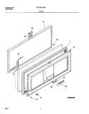 DOOR Diagram and Parts List for FFC20K1CW0  Frigidaire Freezer
