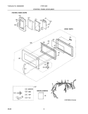 CONTROL PANEL,DOOR,MISC. Diagram and Parts List for CFMV156DSE  Frigidaire Microwave