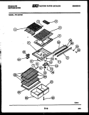 SHELVES AND SUPPORTS Diagram and Parts List for FPD19TFW1  Frigidaire Refrigerator