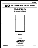 COVER Diagram and Parts List for ATC130WKD1  Uni Refrigerator