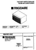 COVER Diagram and Parts List for FAC052G7A2  Frigidaire Air Conditioner