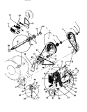 PULLEYS, BELTS Diagram and Parts List for LT600EXD1  Frigidaire Washer