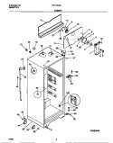CABINET Diagram and Parts List for FRT15CRCD1  Frigidaire Refrigerator