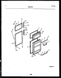 DOOR PARTS Diagram and Parts List for GTL160BK1  Frigidaire Refrigerator