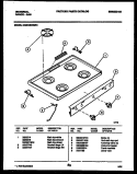 COOKTOP PARTS Diagram and Parts List for CG301SP2W1  Frigidaire Range