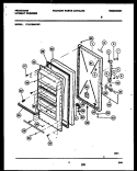 DOOR PARTS Diagram and Parts List for FFU12M4AW5  Frigidaire Freezer
