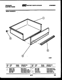 DRAWER PARTS Diagram and Parts List for RE34BAF5  Frigidaire Range