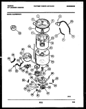 TUB DETAIL Diagram and Parts List for EL27M6WXFD  Gibson Washer Dryer Combo