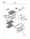 SHELVES Diagram and Parts List for FRT16CRHD4  Frigidaire Refrigerator