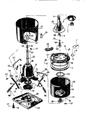 TUBS, TRANSMISSION, BASE Diagram and Parts List for LA550EXD2  Frigidaire Washer