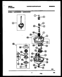 TRANSMISSION PARTS Diagram and Parts List for GWX233RBW0  Gibson Washer