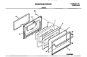 DOOR Diagram and Parts List for MGF324WBSC  Frigidaire Range