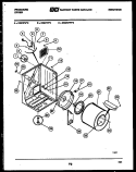 CABINET AND COMPONENT PARTS Diagram and Parts List for DGDFL2  Frigidaire Dryer