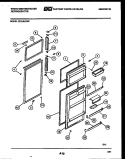 DOOR PARTS Diagram and Parts List for RT216JCH5  Frigidaire Refrigerator