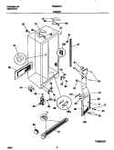 CABINET Diagram and Parts List for FRS26ZXHD0  Frigidaire Refrigerator