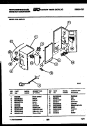 ELECTRICAL PARTS Diagram and Parts List for WAL125P1A1  Frigidaire Air Conditioner