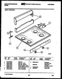 Part Location Diagram of 96065049 Frigidaire BACKGUARD ASSEMBLY - ALMOND