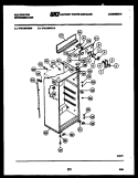 CABINET PARTS Diagram and Parts List for TPK180PN0T  Kelvinator Refrigerator