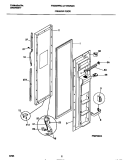 FREEZER DOOR Diagram and Parts List for F45WR22CW0  Frigidaire Refrigerator