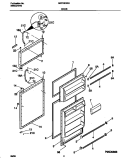 DOORS Diagram and Parts List for MRT16DRGD7  Frigidaire Refrigerator