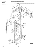 CABINET Diagram and Parts List for MRT13CREW2  Frigidaire Refrigerator