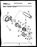 MOTOR AND BLOWER PARTS Diagram and Parts List for DET400KD2  Kelvinator Dryer