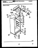 CABINET PARTS Diagram and Parts List for GTN140WG2  Frigidaire Refrigerator