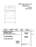 COVER Diagram and Parts List for FEF366CCB  Frigidaire Range