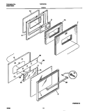 DOOR Diagram and Parts List for TGF657BCD2  Tappan Range