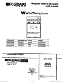 COVER Diagram and Parts List for WGF337CBSB  Frigidaire Range