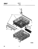 RACKS Diagram and Parts List for GDB634RFS2  Gibson Dishwasher