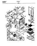 BODY Diagram and Parts List for FEF387CCTA  Frigidaire Range
