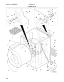 CABINET / DRUM Diagram and Parts List for GLEQ942CS0  Frigidaire Dryer