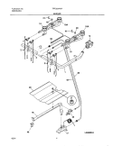 BURNER Diagram and Parts List for TPF303AWA  Tappan Range