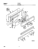 BACKGUARD Diagram and Parts List for FGF358CGSA  Frigidaire Range